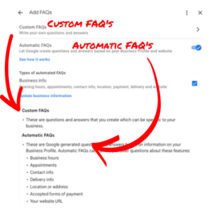 Add a Custom and Automatic FAQ