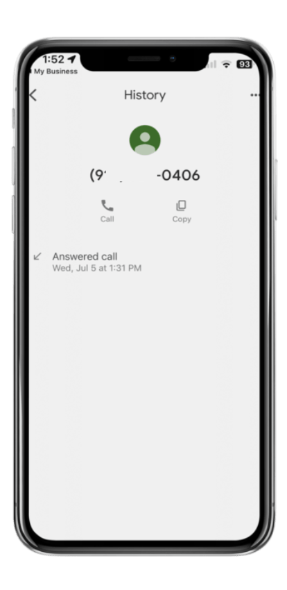 Call Details For Each Call