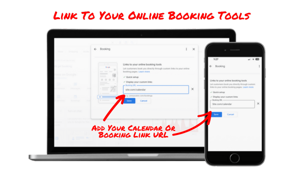 Link To Your Online Booking Tools