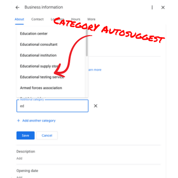Category Auto Suggest