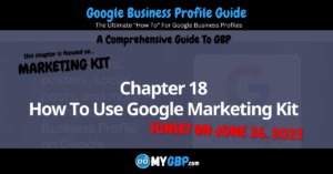 Google Business Profile Guide Chapter 18 How To Use Google Marketing Kit Sunset