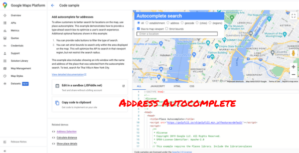 Add Autocomplete for Addresses