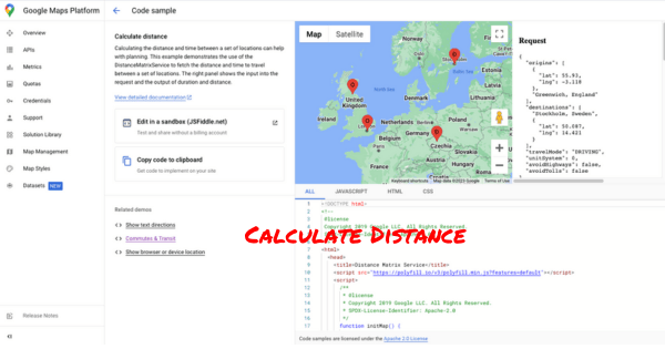 Calculate Distance