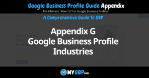 Google Business Profile Guide Appendix G Google Business Profile Industries