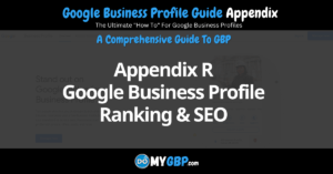 Google Business Profile Guide Appendix R Google Business Profile Ranking and SEO
